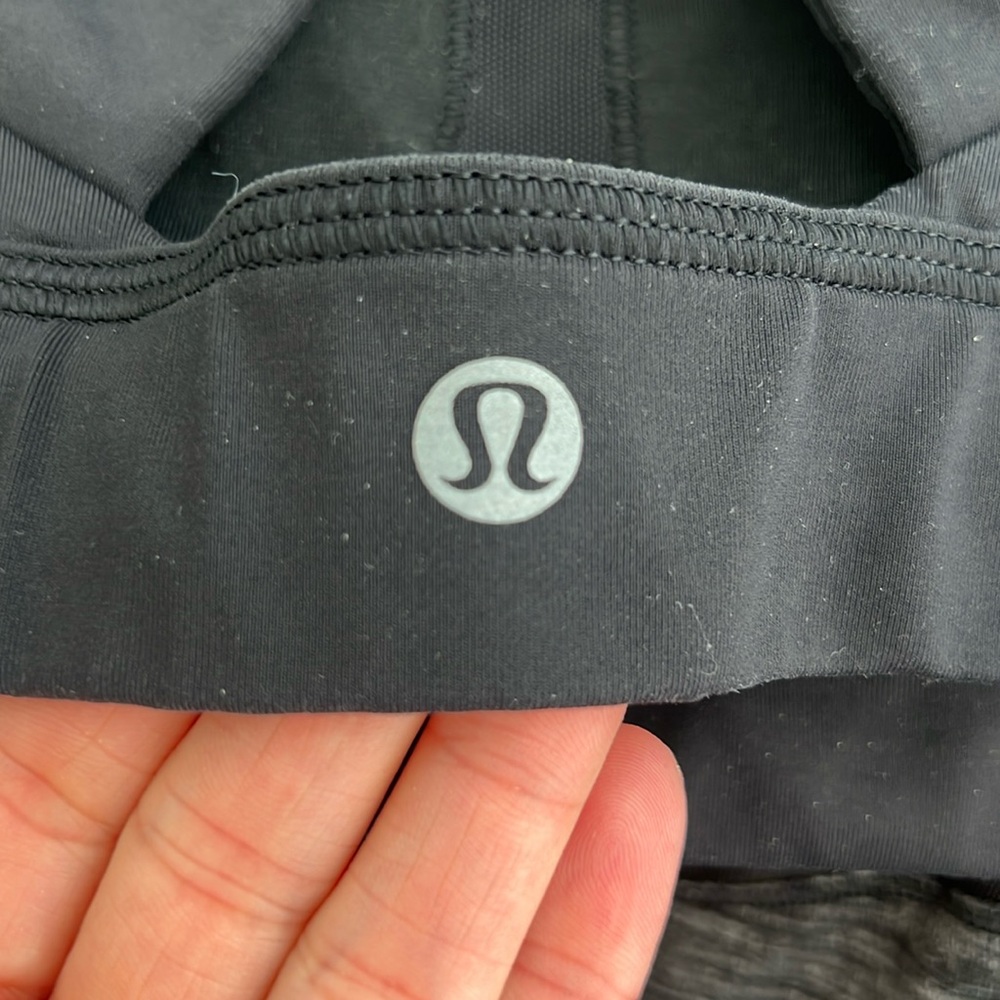 ❌CLEARANCE Lululemon Work The Circuit With Sports Bra Heathered Black Tank Top - Picture 13 of 15